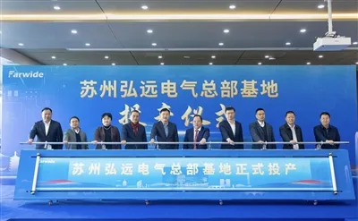 Slávnostné uvedenie do prevádzky základne elektrického ústredia v Suzhou Farw...